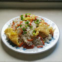 鸡蛋火腿炒饭（快手饭）的做法[图]