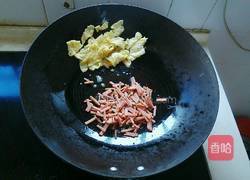 鸡蛋火腿炒饭(快手饭)的做法图解6
