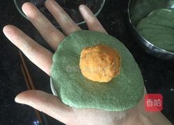 咸蛋黄肉松青团(网红青团)的做法图解7