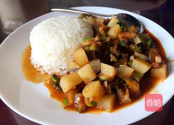 猪肉熬茄子的做法图解5