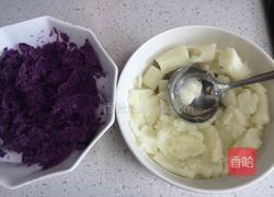 山药紫薯糕的做法图解2