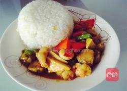 虾仁鱼丸咖喱饭的做法图解6