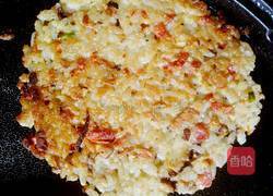 米饭鸡蛋煎饼的做法图解6