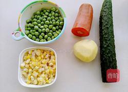 五彩素丁黄瓜桶的做法图解1