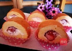 草莓蛋糕卷的做法图解13