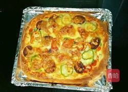 香肠披萨的做法图解10