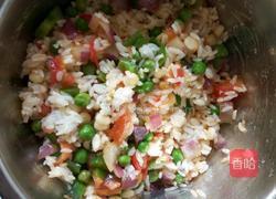 鲜虾芝士五彩焗饭的做法图解7