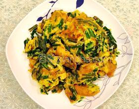 農(nóng)家土韭菜炒土雞蛋