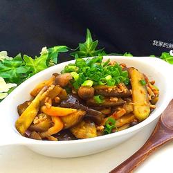 蟹味菇肉末茄条的做法[图]