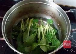 香菇肉末烧油菜的做法图解1