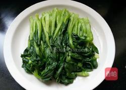 香菇肉末烧油菜的做法图解2