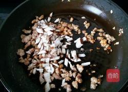 香菇肉末烧油菜的做法图解5