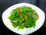 青椒炒肉丝