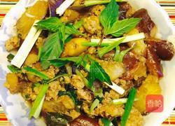 虾肉末九层塔香草茄子的做法图解17