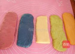 五颜六色油条的做法图解3