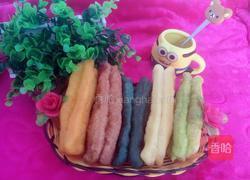 五颜六色油条的做法图解8