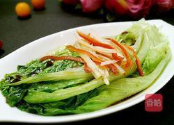 白灼生菜的做法图解8