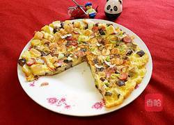 馒头丁鸡蛋饼的做法图解7