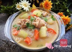 鸡腿冬瓜胡萝卜粉丝汤的做法图解12