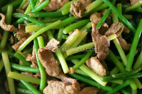 蒜苔炒肉
