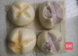 紫薯南瓜开花馒头的做法图解11