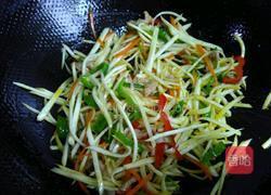 茭白炒肉丝的做法图解5