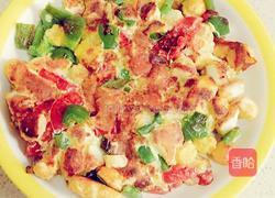 馍花鸡蛋饼的做法图解4