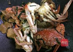 姜葱炒花蟹的做法图解9