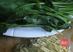 菠菜豆腐墩儿的做法图解1