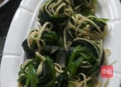 菠菜豆腐墩儿的做法图解3