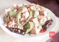 家常尖椒炒豆腐的做法图解4