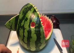 萌萌鲨鱼水果拼盘的做法图解8