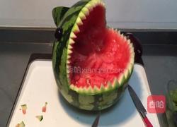 萌萌鲨鱼水果拼盘的做法图解9