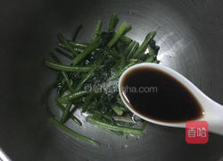 菠菜陈醋花生米的做法图解7
