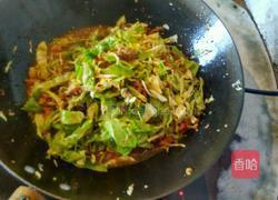 莲花白炒肉的做法图解3