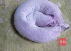 火龙果皮汁手撕饼的做法图解5