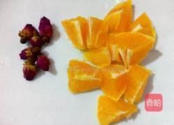 玫瑰花橙子茶的做法图解2