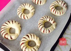豆沙面包圈的做法图解12