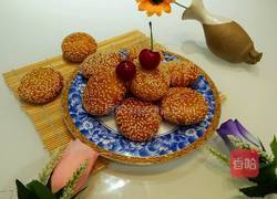 空心芝麻南瓜饼的做法图解10