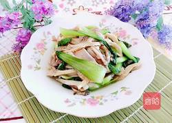 蘑菇青菜的做法图解6