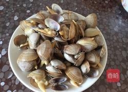 蒜泥菠菜拌沙蚬子肉的做法图解4