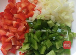 彩椒酱茄子卤面的做法图解2