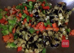 彩椒酱茄子卤面的做法图解7