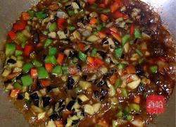 彩椒酱茄子卤面的做法图解8