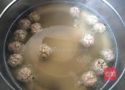 香菜肉丸的做法图解3