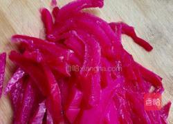 凉拌火龙果皮的做法图解2