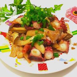 蒜香杏鲍菇章鱼的做法[图]