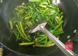 油菜炒肉片的做法图解6