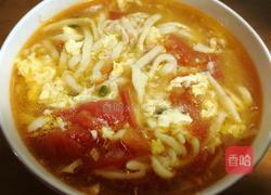 西红柿鸡蛋热汤面的做法图解3