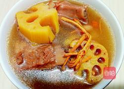 虫草花莲藕排骨汤的做法图解6